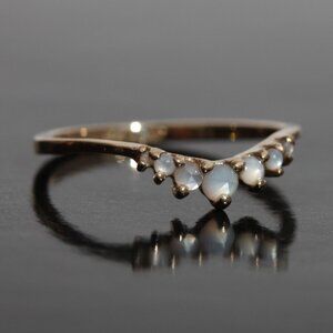 Beacen Mother of Pearl Ring Catbird X Laurie Flemming